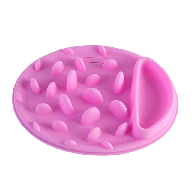 Contenedor de silicona para mascotas de alimentación lenta con protuberancia elevada parte tazón para el hogar gatos perros