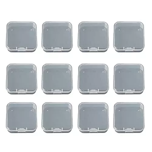 WYAN 12 Pack quadrato chiaro contenitori di plastica di stoccaggio con (x1r)