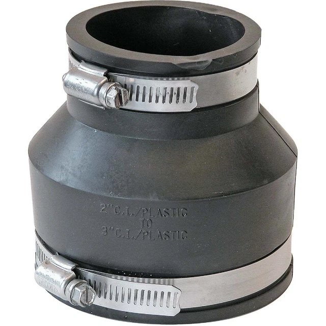 Fernco 3 In. x 2 In. Flexible PVC Coupling P1056-32 Pack of 20 Fernco P1056-32