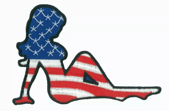 Patch écusson patche PIN UP USA thermocollant applique brodé