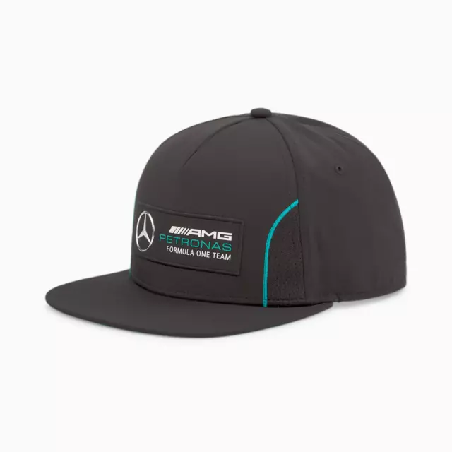 MERCEDES BENZ AMG Petronas Motorsport Black Flat Peak Cap - 023733 01