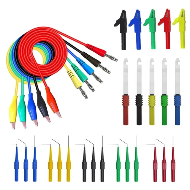 High-performance Back ProbeKit Banana Plug- & Alligator Clip for DIY Multimeter