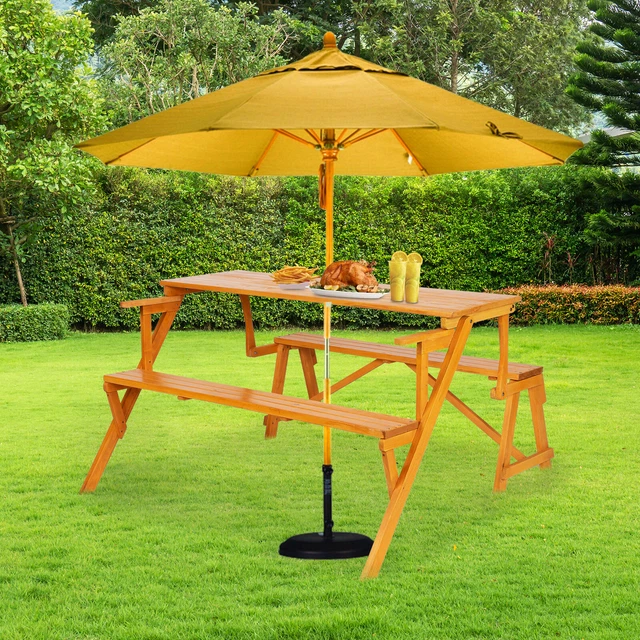 138.5*137*75cm Solid Wood Load-Bearing 150kg Dual-Purpose Conjoined Table And Ch