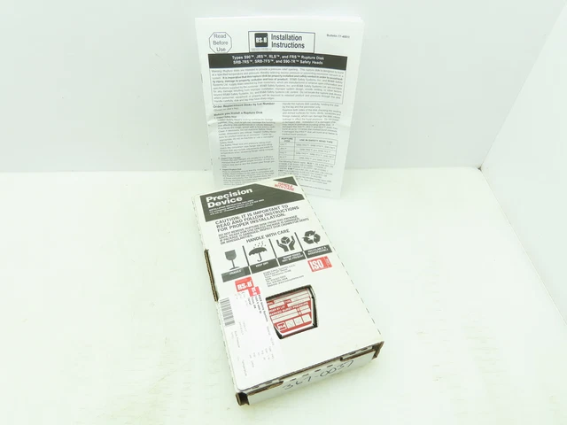 BS&B Safety Systems 1136335; K-27 Rupture Disk 1" Type FRS 50 PSIG @ 72°F