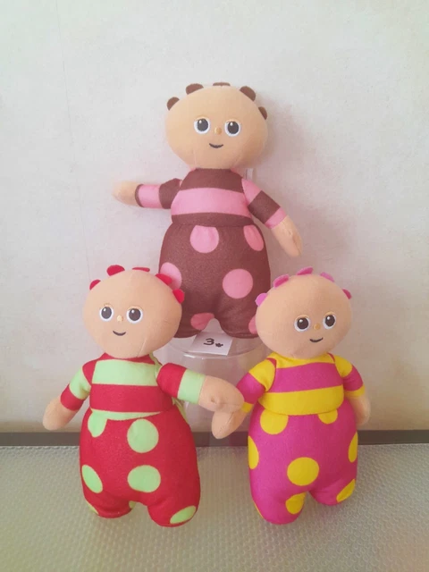 TOMBLIBOOS IN THE Night Garden 3 soft toys golden bear 2018 cbeebies ...