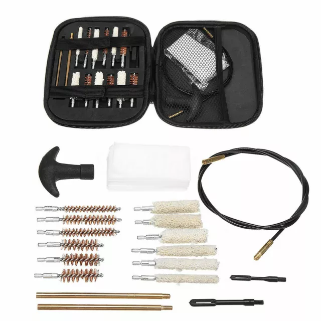 1Set Universal Gun Cleaning Kit Rifle Pistol Shotgun Firearm Brush Cleaner Se