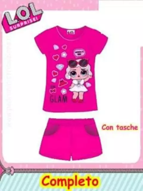 Abbigliamento Bambina Lol Surprise Completo Tshirt Da Bimba 3 4 5 6 8 Anni