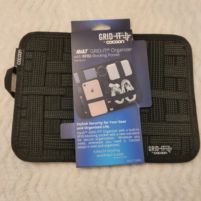 New Accessory Organizer Cocoon CPG22BK GRID-IT!® -  8" x 10.75" (Black) RFID