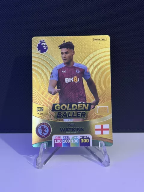 Panini Adrenalyn XL Premier League 2024 2023/24  Ollie Watkins Golden Baller #2