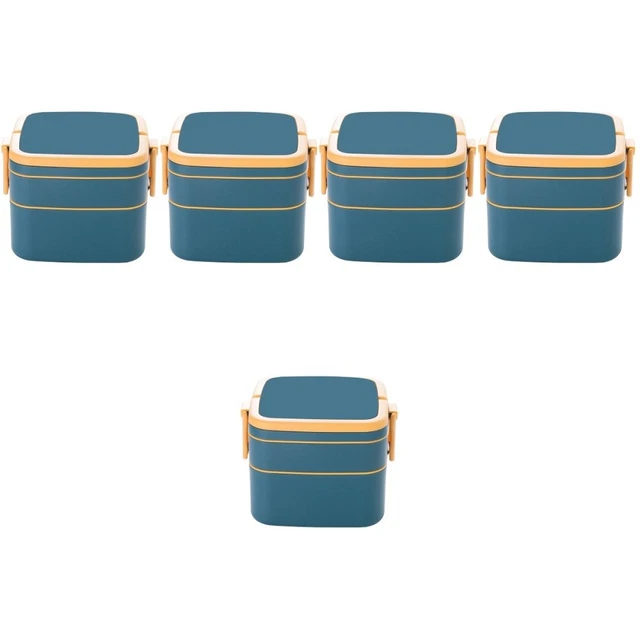 5 piezas Caja Bento Hogar Práctica Estuche de Comida Multifunción Food Box Work