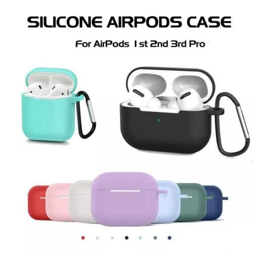 Hülle Für AirPods Pro 1st 2nd 3rd Generation Silikon Case Cover Tasche Bumper 2