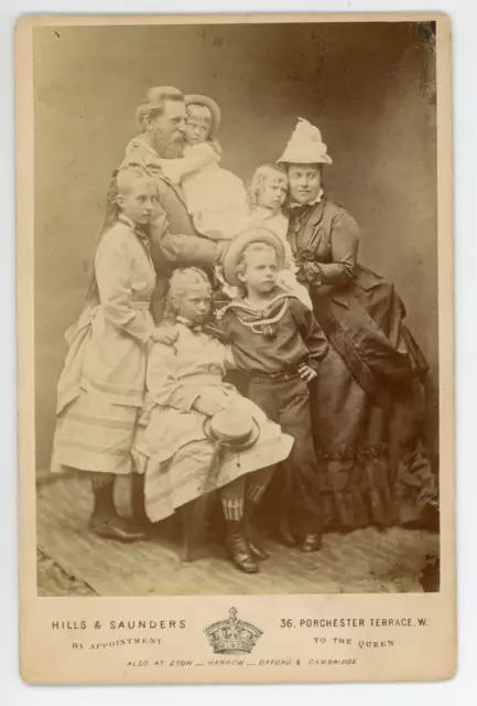 Kronprinz Friedrich-Wilhelm von Preussen mit Familie Vintage albumen print.Pri