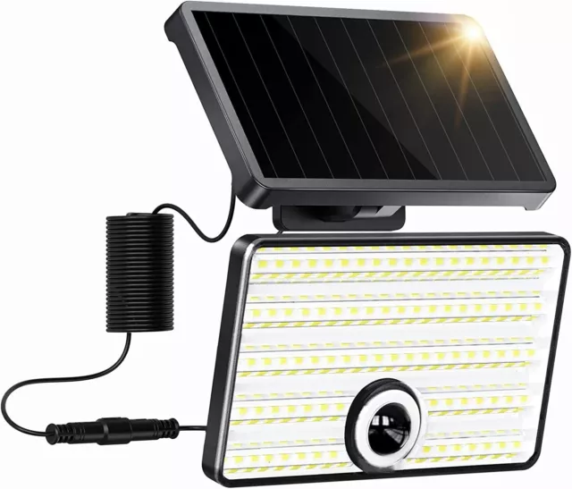 QUNTIS LAMPE SOLAIRE Extérieur avec Détecteur de Mouvement Projecteur  3000LM 85 EUR 41,75 - PicClick FR