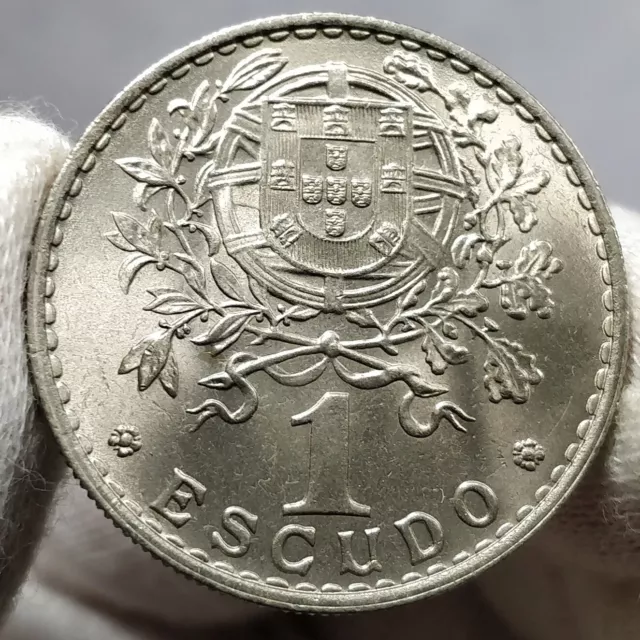 🙂 Portugal 1 Escudo 1961 KM.578 GEMA UNC 2