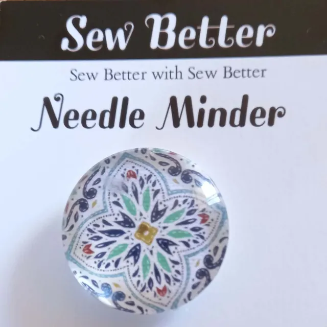 Sew Better Cross Stitch Needle Minder Keeper Kaleidoscope Magnet
