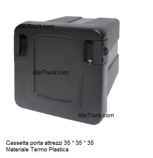 Cassetta Porta Attrezzi 35 35 35 Termo Plastica Camion Tratto Truck Universale