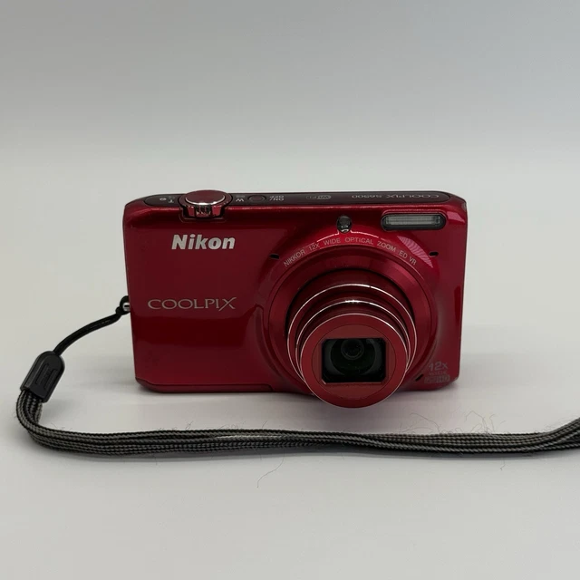 NIKON COOLPIX S6500 Digital Camera Red PicClick CA