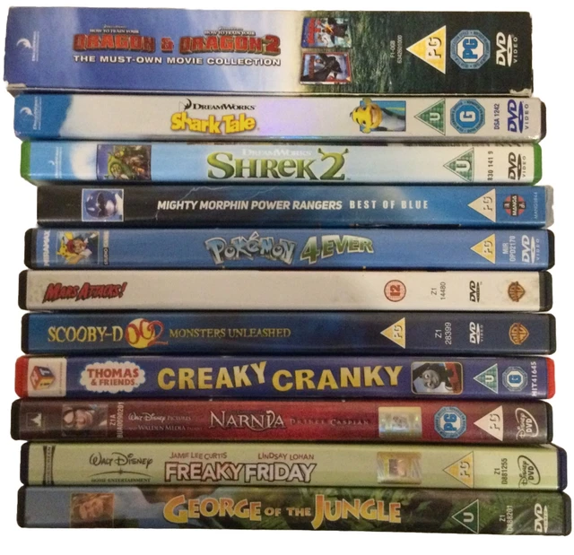 DISNRY/PIXAR/DREAMWORKS DVD BUNDLE 13 Films Or Animated Series See ...