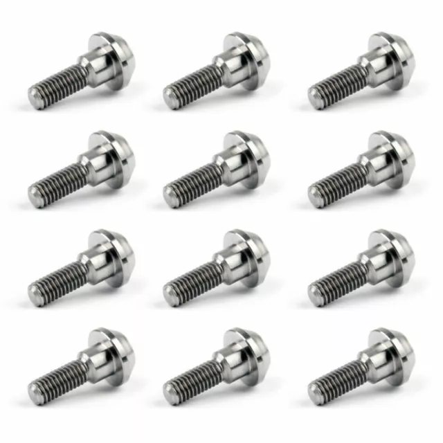 12pc M6 x 20mm Titanium Disc Brake Rotor Bolts For Yamaha R1 R6 YZF. EE