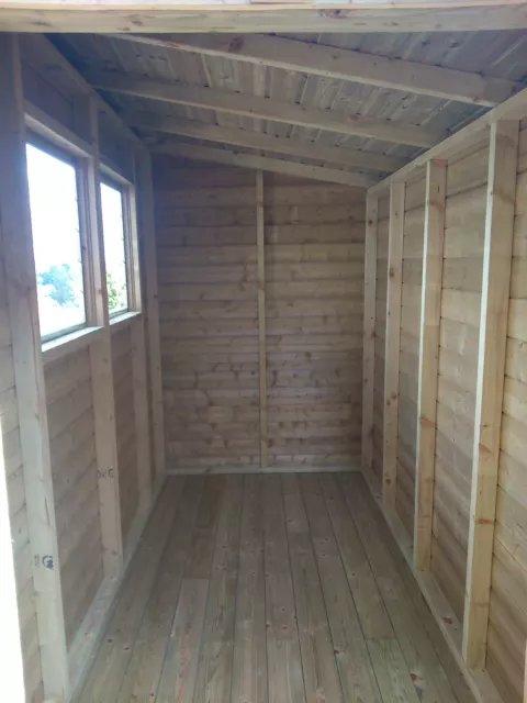 8' x 6' TANALISED 19mm T&G shiplap HEAVY duty shed pent roof 2