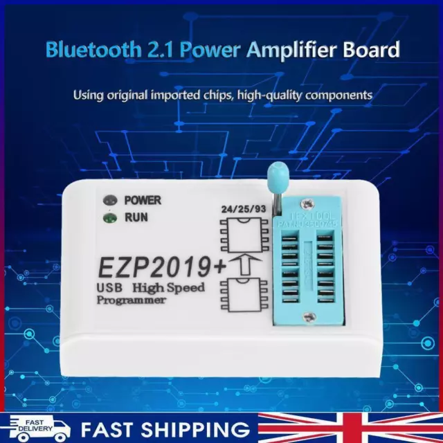 ~ EZP2019+ High Speed USB SPI Programmer w/ 2 Adapters Support 25 Flash BIOS Chi
