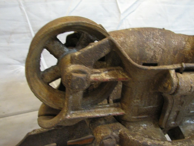 Vintage Myers Unloader Hay Trolley Pulley Farm Barn Architectural Iron Ashland C 3