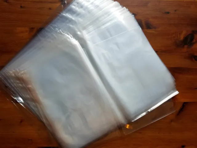 200 - 10x12 Clear Poly Plastic Bags Packaging Shipping Lay-flat Baggie 1 Mil FDA