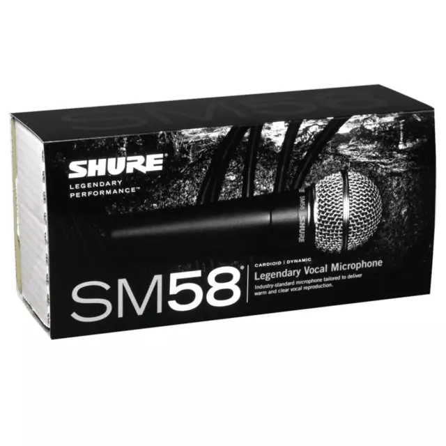 Shure SM58-LCE High Output Cardioid Dynamic Handheld Vocal Microphone - BNIB