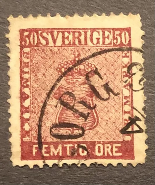 Sweden Scott #12 VF Used CV $100 / Price $21 + $1 shipping