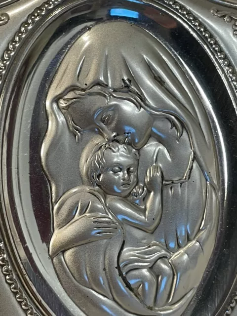 cadre en argent madonna et enfant 2