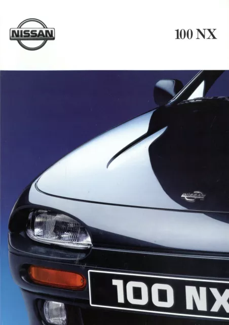 Nissan 100 NX Prospekt 1992 2/92 D Katalog brochure prospectus broschyr catalog