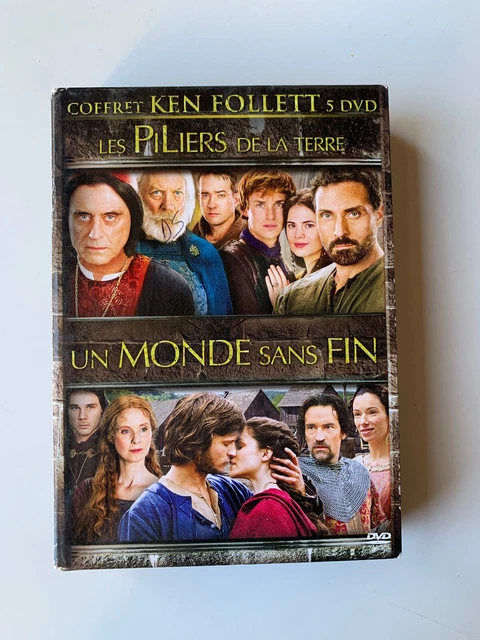 Coffret 5 DVD Ken Follett - Les piliers de la terre + Un monde sans fin