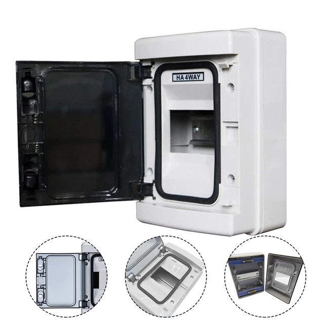 Versatile custodia resistente alle intemperie 4 moduli IP65 ideale per unità di consumo e altro