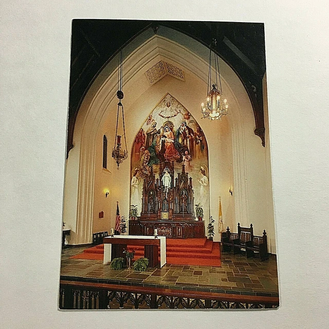 VINTAGE POSTCARD NATIVITY of Blessed Virgin Mary Church Flagstaff