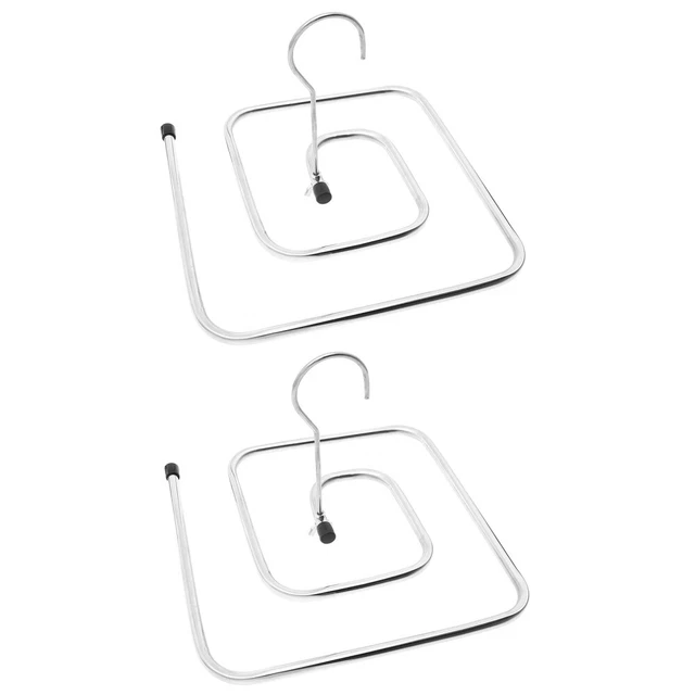 6 Pcs Acier Inoxydable Cintre Pivotant Enfant Étendoir À Linge