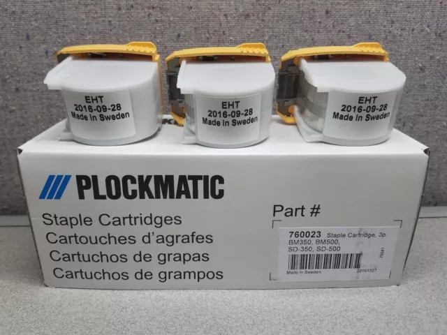 Morgana - Plockmatic 760023 – Morgana BM250, BM350 & BM500 3pk Staple Cartridges