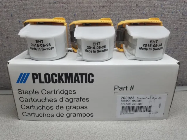 Morgana - Plockmatic 760023 – Morgana BM250,BM350 & BM500 3pk Staple Cartridges