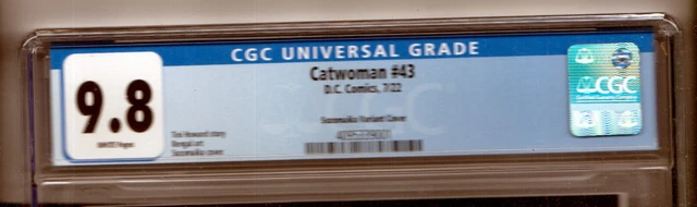 CATWOMAN #43 CGC 9.8 WHITE PGS SOZOMAIKA VARIANT 1:25 Harley Quinn DC COMIC 2022 3