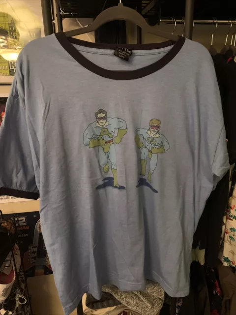 The Ambiguosly Gay Duo (SNL Saturday Night Live) Ringer Shirt - Size XL Vintage