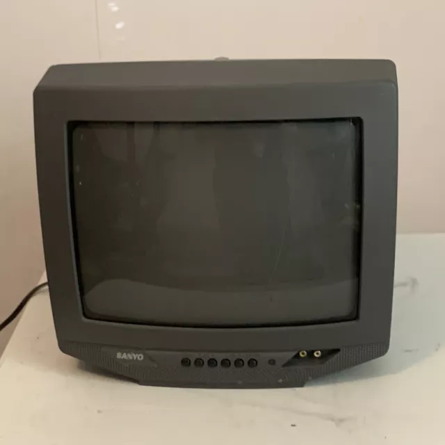 TESTED WORKING Sharp 13 CRT Television TV Retro Gaming A/V Inputs