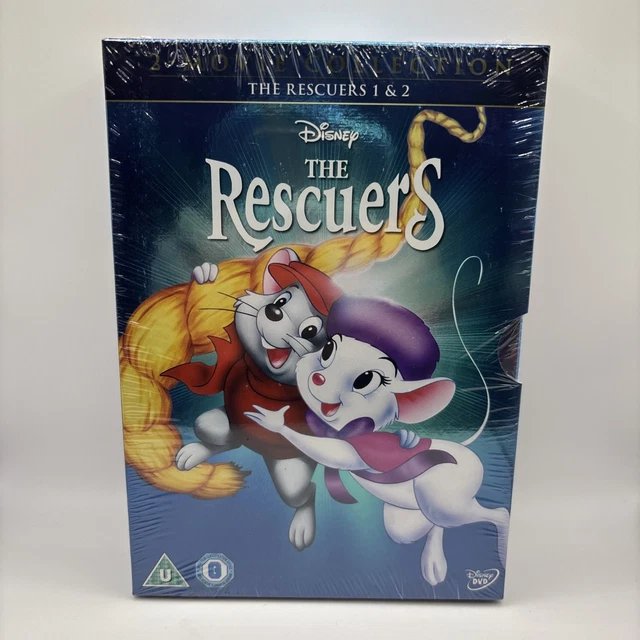THE RESCUERS - 1 & 2 - The Rescuers Down Under - 2x DVD Box Set - NEW ...