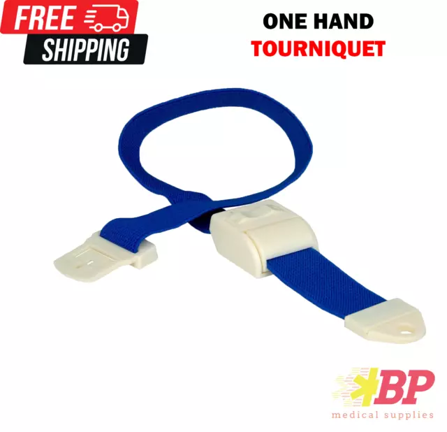 One Hand Tourniquet First Aid Quick Release Medical Sport Emergency Buckle BLUE