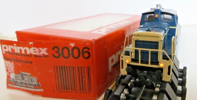 Locomotive Diesel Primex H0 3009 V200 0060 – État Complet Avec Boîte, Courant Alternatif