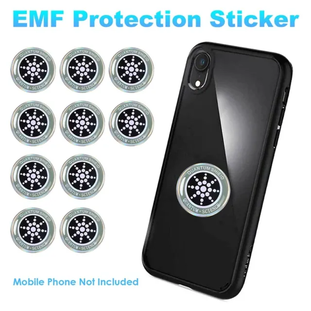 10PZ Adesivo di Protezione EMF Adesivo -Radiazioni per Telefono Cellulare p3040
