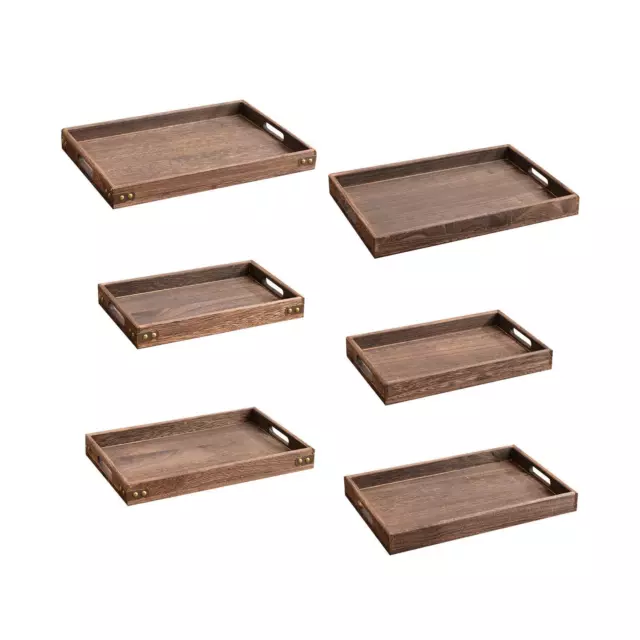 Plateau de service robuste, support alimentaire, Table basse, plateau avec