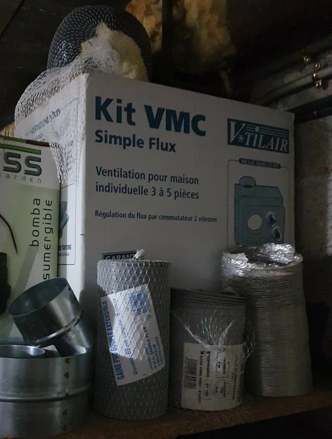 kit vmc V tilair, Simple flux, pour maison individuelle 3 à 5 pièces