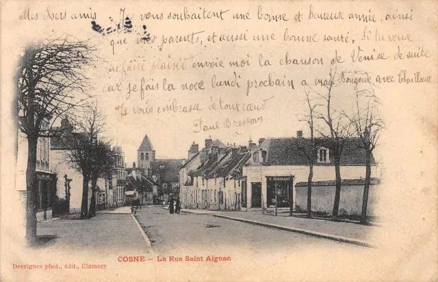 58-COSNE-La Rue Saint Aignan-N 6003-H/0247
