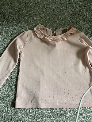Girls Next Light Pink Long Sleeved Top, Age 3-4 Years