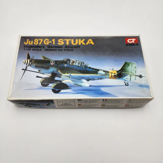 Idea 1/48 Ju 87 G-1 Stuka AP-007 Plastic Model Airplane Kit Vintage New