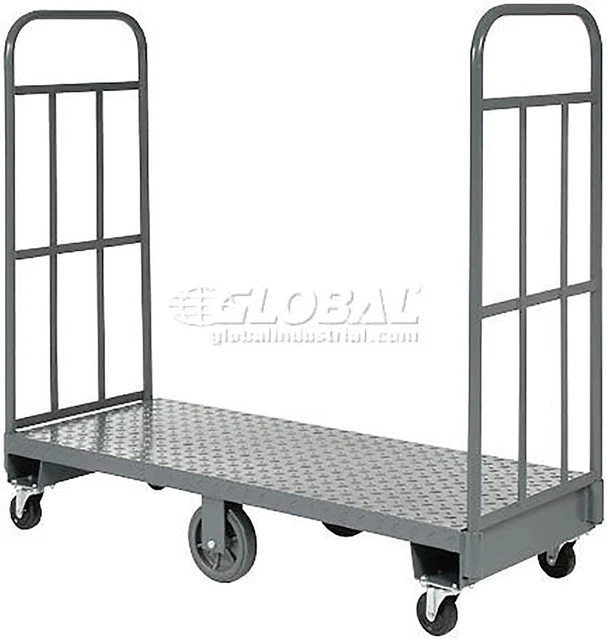 Steel Deck High-End Narrow Aisle U-Boat Platform Truck 60 X 16 1500 Lb. Capacity